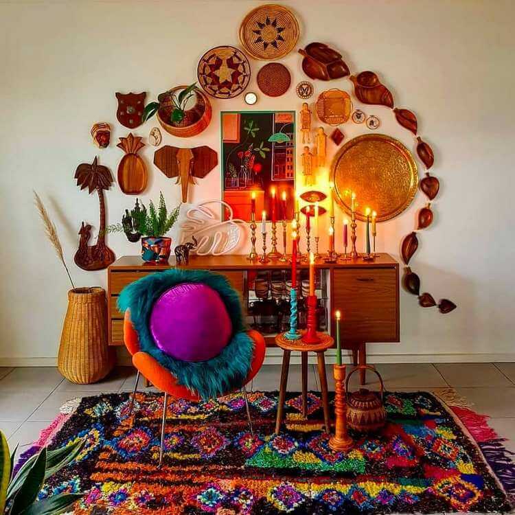 bohemian interior decor designs (10)