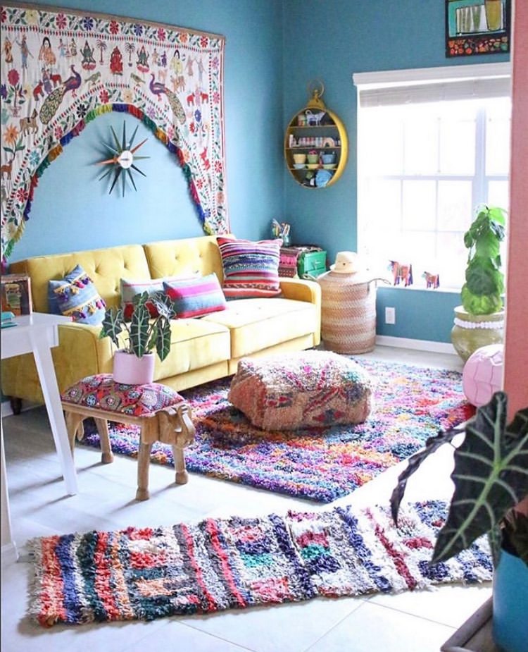 bohemian interior decor designs (24)