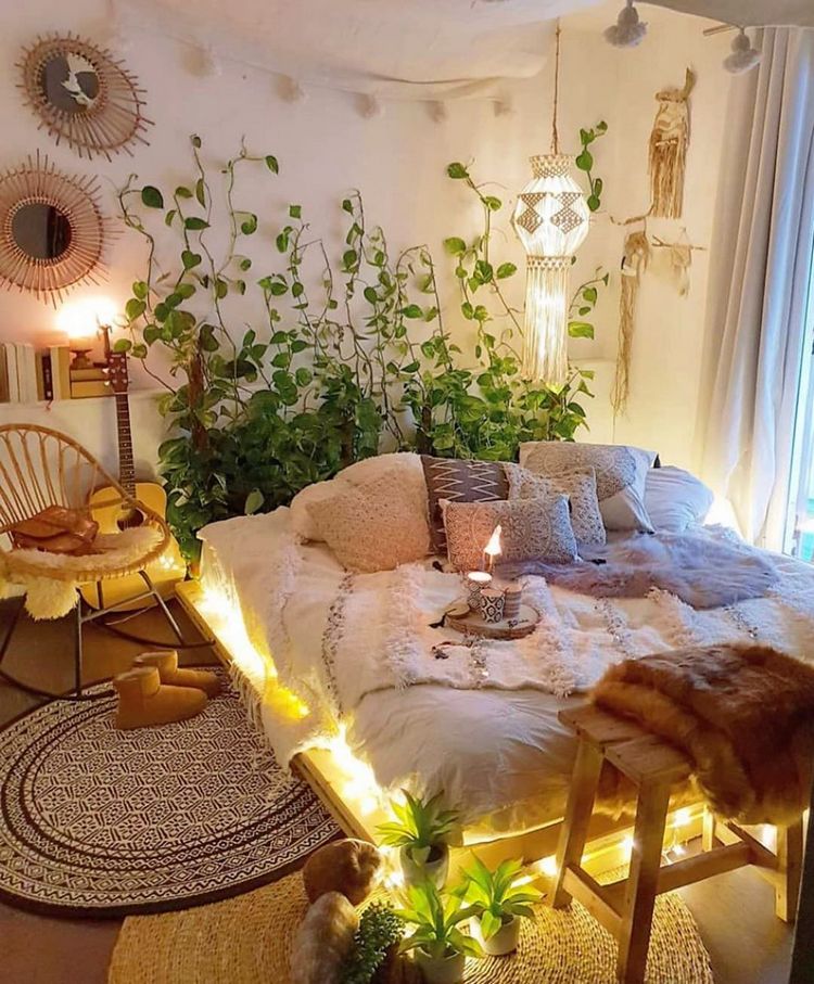 bohemian interior decor designs (28)
