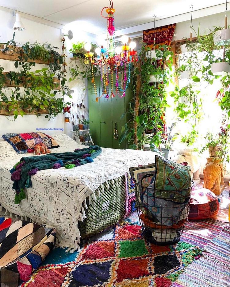 bohemian interior decor designs (33)