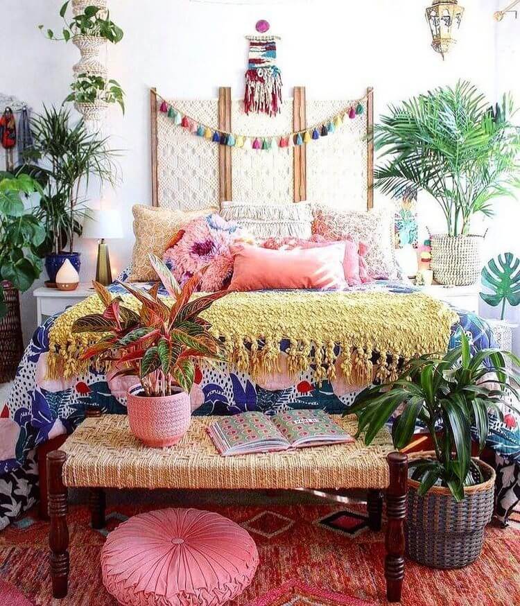 bohemian interior decor designs (36)