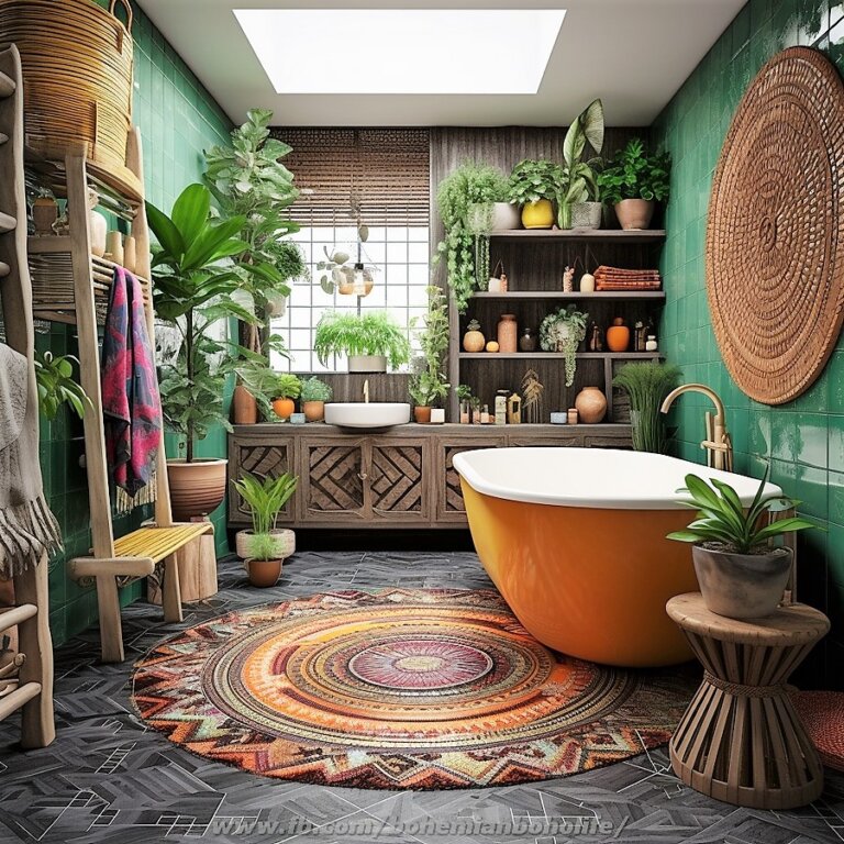 Bathroom Interior Design Ideas With Bohemian Style Decor | Interior ...