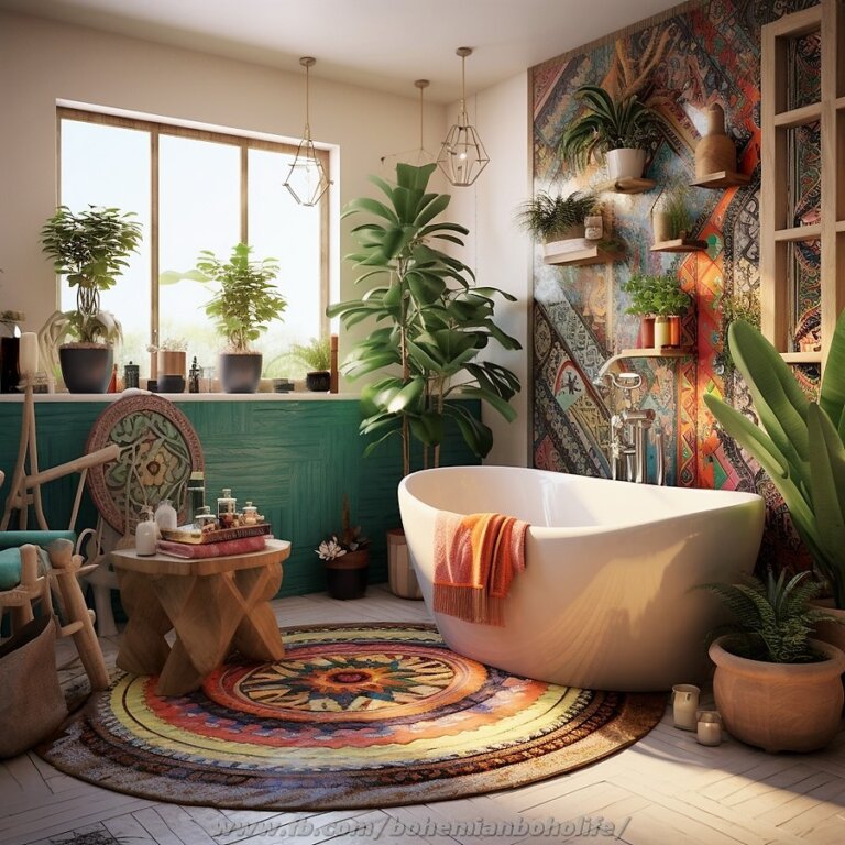 Bathroom Interior Design Ideas With Bohemian Style Decor | Interior ...