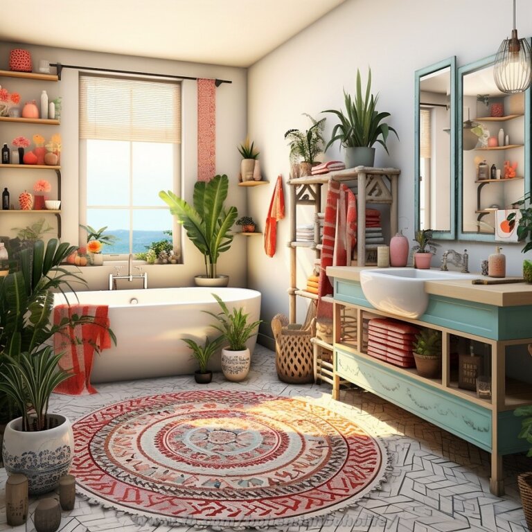 Bathroom Interior Design Ideas With Bohemian Style Decor | Interior ...