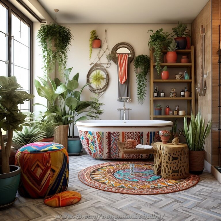 Bathroom Interior Design Ideas With Bohemian Style Decor | Interior ...