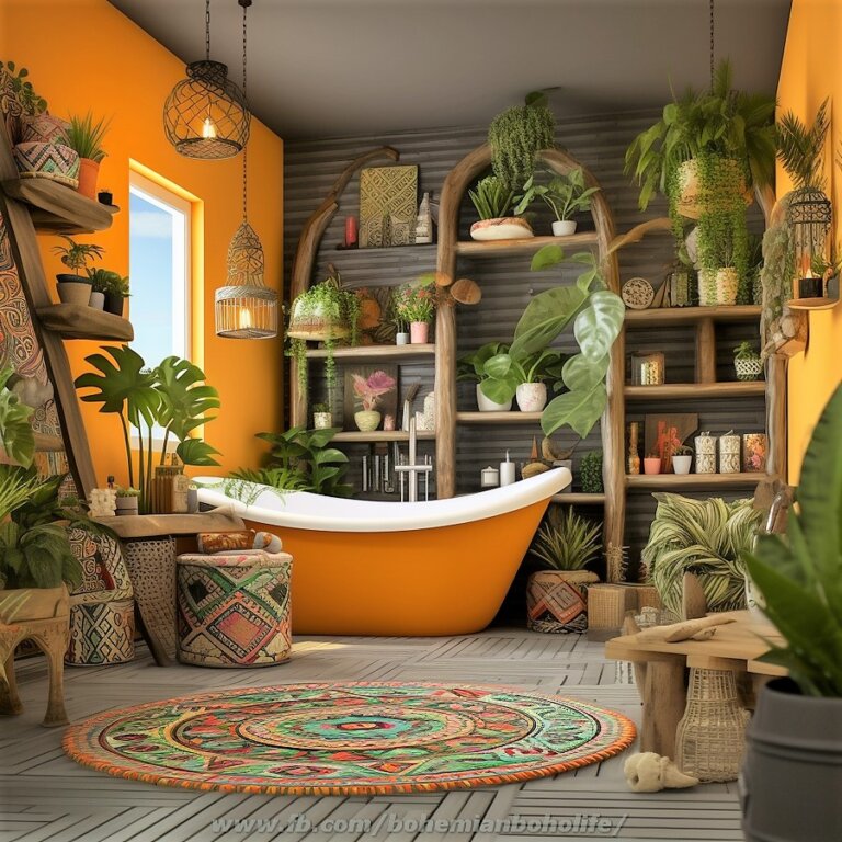 Bathroom Interior Design Ideas With Bohemian Style Decor | Interior ...