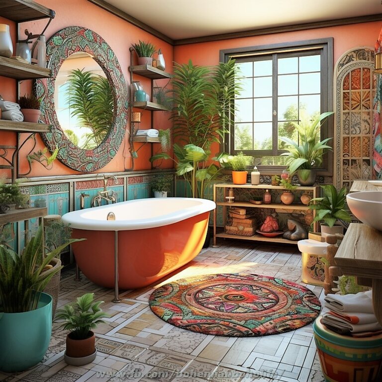 Bathroom Interior Design Ideas With Bohemian Style Decor | Interior ...
