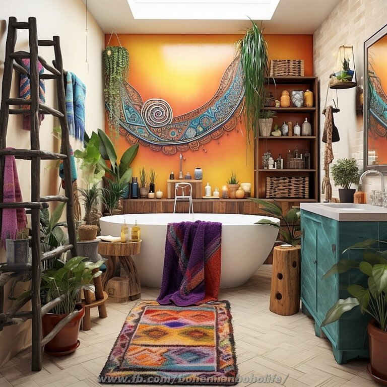 Bathroom Interior Design Ideas With Bohemian Style Decor | Interior ...