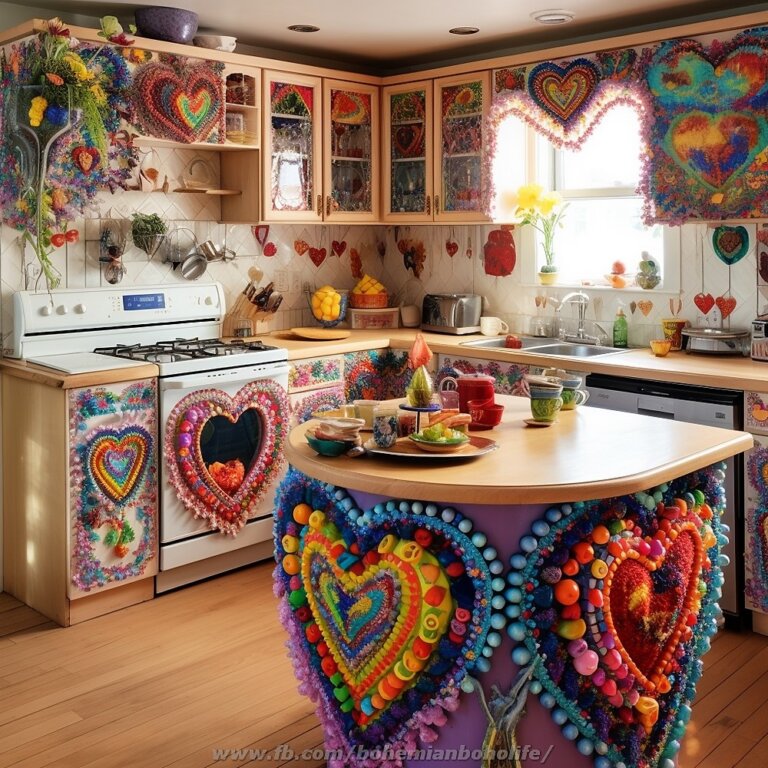 Kitchen Interior Design Ideas with Boho Style Decor | Interior ...