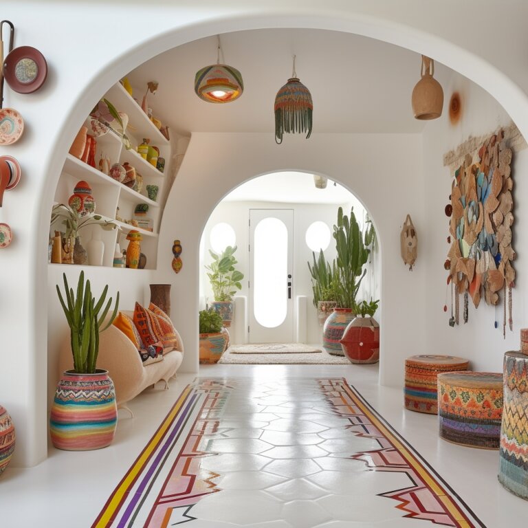 Wanderlust Welcome Boho Style Hallway Decor Ideas | Interior Designing Home