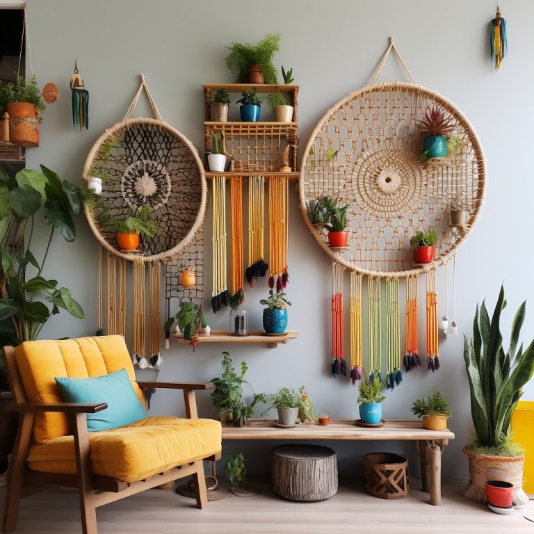 Elevate Your Space: The Boho Charm of Wall Decor Shelves | Interior ...