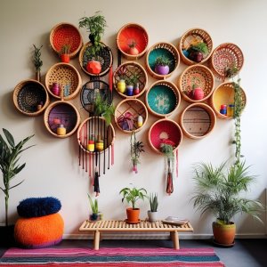 Elevate Your Space: The Boho Charm of Wall Decor Shelves | Interior ...
