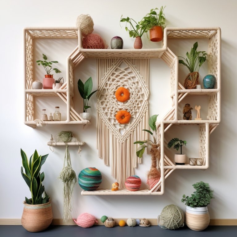 Elevate Your Space: The Boho Charm of Wall Decor Shelves | Interior ...
