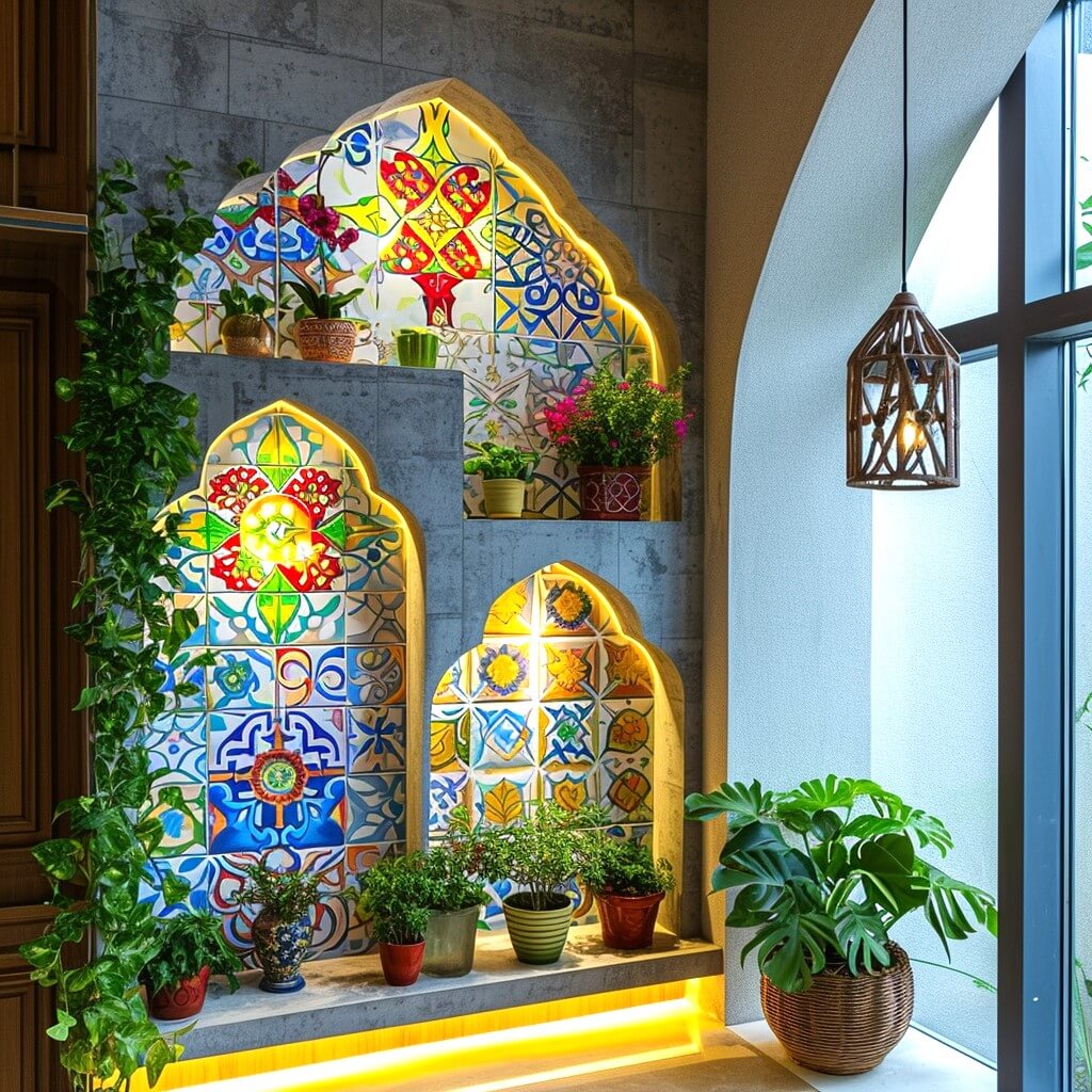 bohemian style wall niche (36)