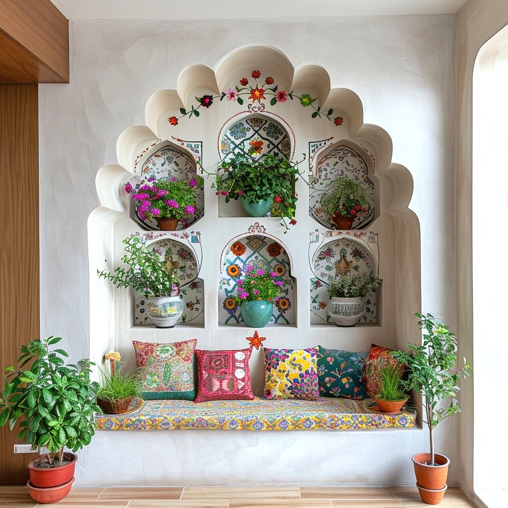 bohemian style wall niche (5)
