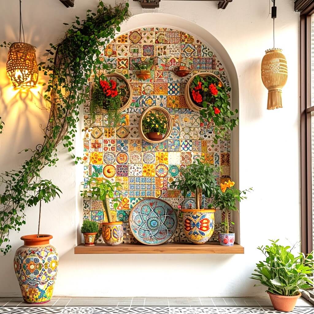 bohemian style wall niche (7)