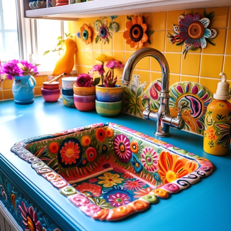 Nature’s Embrace in Your Kitchen: The Allure of the Hippie-Boho Sink ...