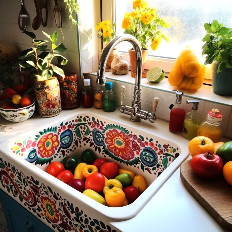 Nature’s Embrace in Your Kitchen: The Allure of the Hippie-Boho Sink ...
