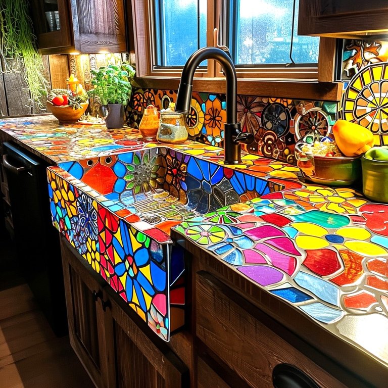 Nature’s Embrace in Your Kitchen: The Allure of the Hippie-Boho Sink ...