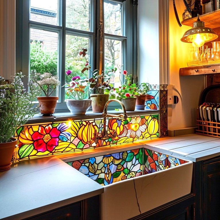 Stained Glass Sink