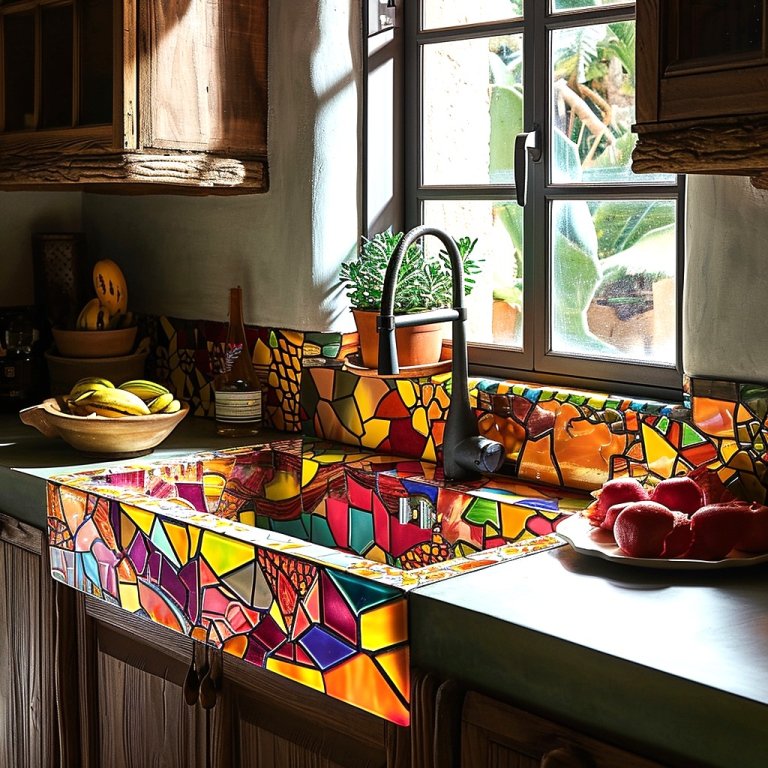 Nature’s Embrace in Your Kitchen: The Allure of the Hippie-Boho Sink ...