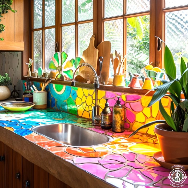 Nature’s Embrace in Your Kitchen: The Allure of the Hippie-Boho Sink ...